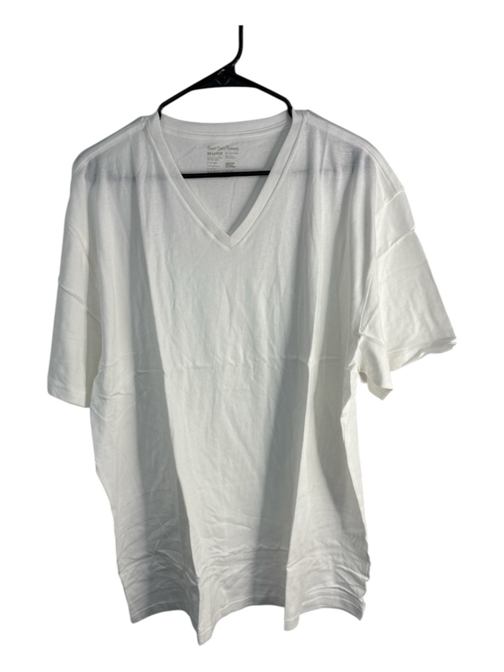 Fresh Clean Threads Men’s Classic White V-Neck T-Shirt Size 3X NWT Unisex